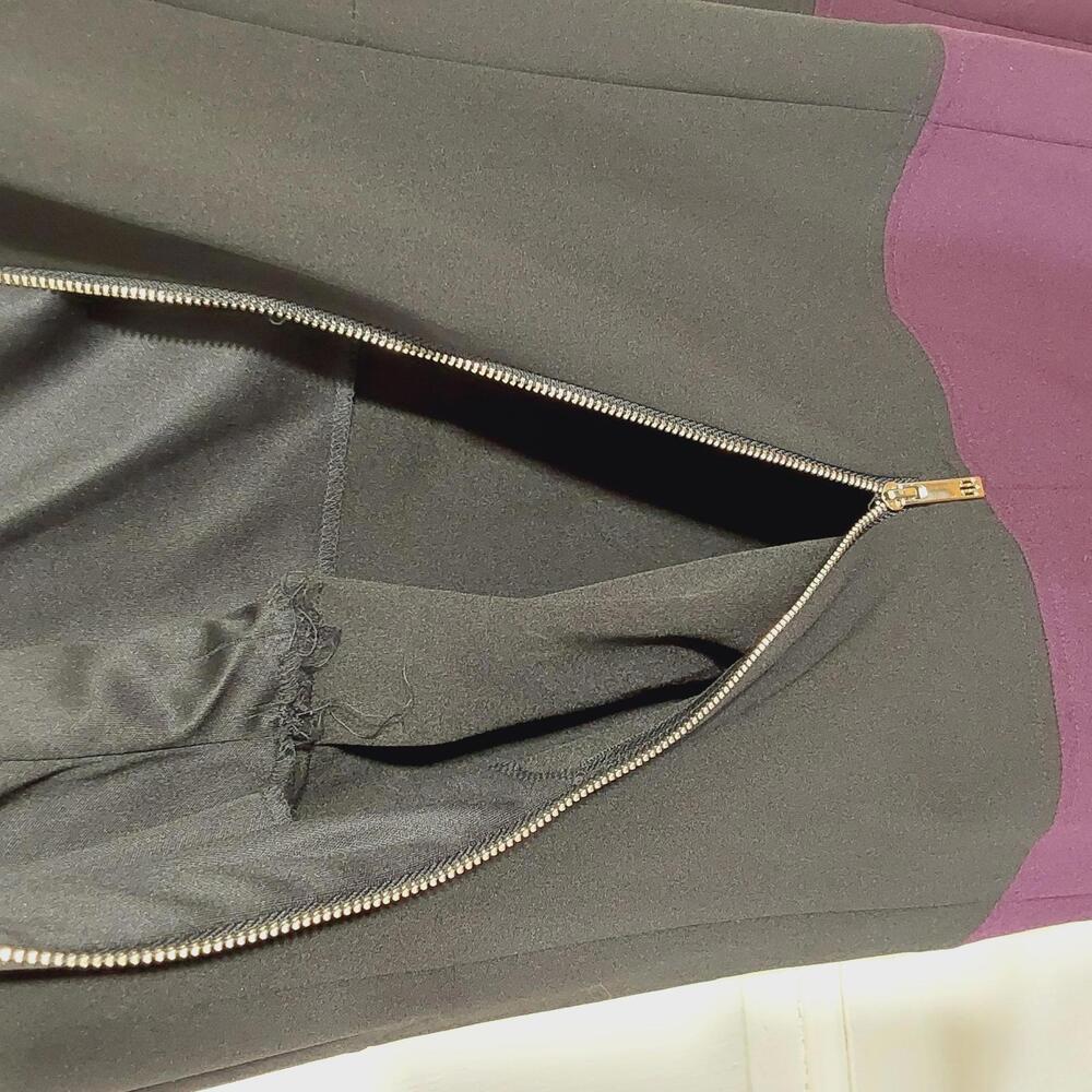 Tommy Hilfiger black and purple dress Sz 12 - Picture 6 of 6